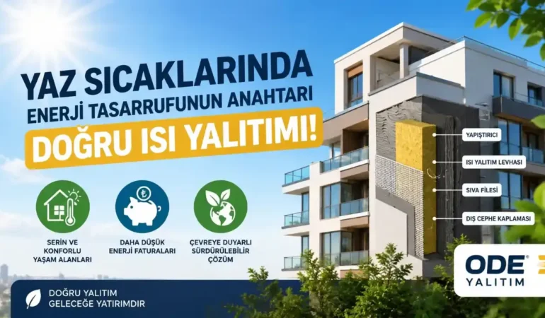 Yaz sıcaklarında enerji tasarrufunun anahtarı doğru ısı yalıtımı