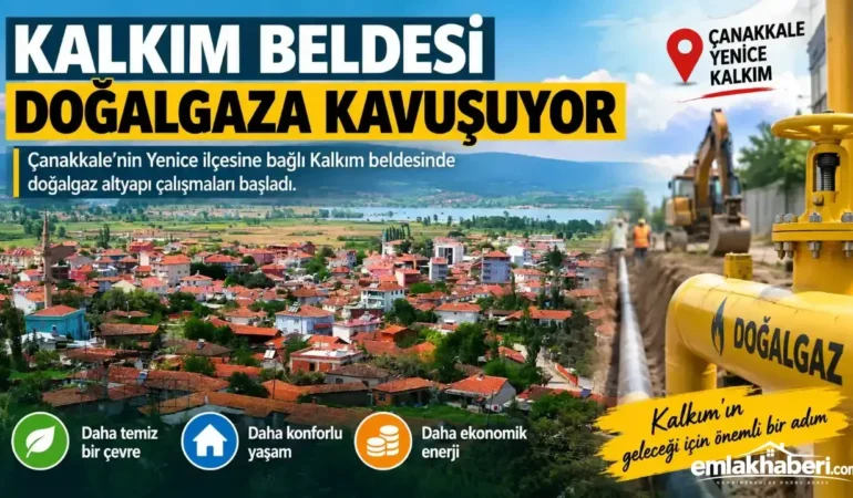 Kalkım Beldesi Doğalgaza Kavuşuyor