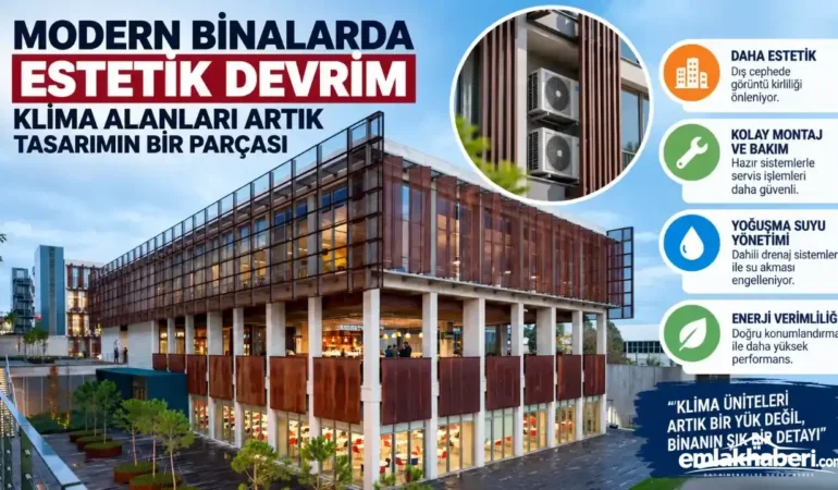 Modern Binalarda Estetik Devrim: Klima Alanları Artık Mimari Tasarımın Parçası