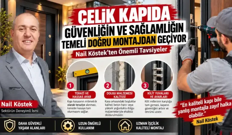 Çelik Kapıda Güvenliğin Anahtarı Doğru Montaj'dan Geçiyor.